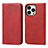 Leather Case Stands Flip Cover L14 Holder for Apple iPhone 15 Pro Max Red