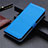 Leather Case Stands Flip Cover L14 Holder for Oppo Reno5 Pro 5G Sky Blue