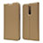 Leather Case Stands Flip Cover L14 Holder for Xiaomi Redmi 8 Gold