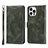 Leather Case Stands Flip Cover L15 Holder for Apple iPhone 14 Pro Green
