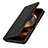 Leather Case Stands Flip Cover L15 Holder for Apple iPhone 15 Black