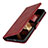 Leather Case Stands Flip Cover L15 Holder for Apple iPhone 15 Red