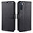 Leather Case Stands Flip Cover L16 Holder for Huawei Mate 40 Lite 5G Black