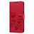 Leather Case Stands Flip Cover L17 Holder for Samsung Galaxy A51 5G Red