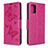 Leather Case Stands Flip Cover L17 Holder for Samsung Galaxy A71 4G A715 Hot Pink