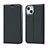 Leather Case Stands Flip Cover L18 Holder for Apple iPhone 13 Black