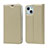 Leather Case Stands Flip Cover L18 Holder for Apple iPhone 13 Gold