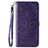 Leather Case Stands Flip Cover L18 Holder for Huawei Y7p Purple