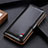 Leather Case Stands Flip Cover L18 Holder for Realme Q2 5G Black