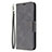 Leather Case Stands Flip Cover L18 Holder for Samsung Galaxy A31 Gray