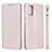 Leather Case Stands Flip Cover L18 Holder for Samsung Galaxy A51 5G Rose Gold