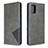 Leather Case Stands Flip Cover L18 Holder for Samsung Galaxy A71 4G A715 Gray