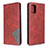 Leather Case Stands Flip Cover L18 Holder for Samsung Galaxy A71 4G A715 Red