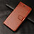 Leather Case Stands Flip Cover L20 Holder for Huawei Honor 30S Brown