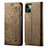 Leather Case Stands Flip Cover L21 Holder for Apple iPhone 13 Khaki