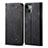 Leather Case Stands Flip Cover L21 Holder for Apple iPhone 15 Plus Black