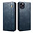 Leather Case Stands Flip Cover L23 Holder for Apple iPhone 14 Pro Max Blue