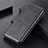 Leather Case Stands Flip Cover L23 Holder for Realme C11 Black