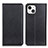 Leather Case Stands Flip Cover L25 Holder for Apple iPhone 13 Black