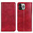 Leather Case Stands Flip Cover L25 Holder for Apple iPhone 14 Pro Max Red