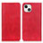 Leather Case Stands Flip Cover L26 Holder for Apple iPhone 15 Red