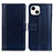 Leather Case Stands Flip Cover L28 Holder for Apple iPhone 13 Blue