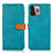 Leather Case Stands Flip Cover L29 Holder for Apple iPhone 14 Pro Blue