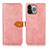 Leather Case Stands Flip Cover L29 Holder for Apple iPhone 16 Pro Rose Gold