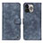 Leather Case Stands Flip Cover L30 Holder for Apple iPhone 14 Pro Blue