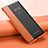 Leather Case Stands Flip Cover M01 Holder for Apple iPhone 15 Pro Max Orange