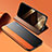 Leather Case Stands Flip Cover M03 Holder for Apple iPhone 14 Pro Max Orange