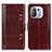 Leather Case Stands Flip Cover M06L Holder for Xiaomi Mi 11 Pro 5G Brown