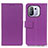 Leather Case Stands Flip Cover M08L Holder for Xiaomi Mi 11 Pro 5G Purple