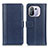 Leather Case Stands Flip Cover M14L Holder for Xiaomi Mi 11 Pro 5G Blue