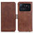 Leather Case Stands Flip Cover M15L Holder for Xiaomi Mi 11 Ultra 5G Brown