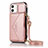 Leather Case Stands Flip Cover N03 Holder for Apple iPhone 12 Mini