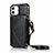 Leather Case Stands Flip Cover N03 Holder for Apple iPhone 12 Mini