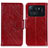 Leather Case Stands Flip Cover N05P Holder for Xiaomi Mi 11 Ultra 5G Red