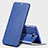 Leather Case Stands Flip Cover S01 for Samsung Galaxy C9 Pro C9000 Blue