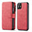 Leather Case Stands Flip Cover T01 Holder for Apple iPhone 11 Red