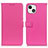 Leather Case Stands Flip Cover T01 Holder for Apple iPhone 13 Hot Pink