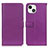 Leather Case Stands Flip Cover T01 Holder for Apple iPhone 13 Purple