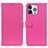 Leather Case Stands Flip Cover T01 Holder for Apple iPhone 14 Pro Max Hot Pink