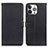 Leather Case Stands Flip Cover T01 Holder for Apple iPhone 16 Pro Max Black