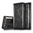 Leather Case Stands Flip Cover T01 Holder for Apple iPhone 6 Black