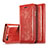 Leather Case Stands Flip Cover T01 Holder for Apple iPhone 6 Red