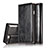 Leather Case Stands Flip Cover T01 Holder for Apple iPhone 8 Plus Black