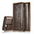 Leather Case Stands Flip Cover T01 Holder for Apple iPhone 8 Plus Brown