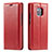 Leather Case Stands Flip Cover T01 Holder for Huawei Mate 20 Pro Red