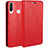 Leather Case Stands Flip Cover T01 Holder for Huawei Nova 4e Red